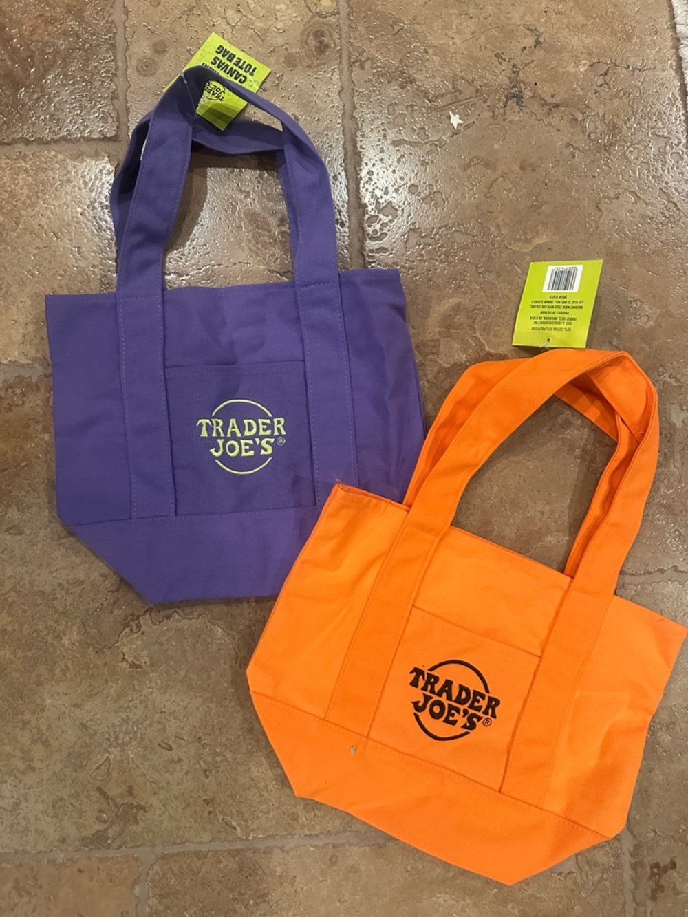 NWT Trader Joe’s Mini Canvas Tote Bundle